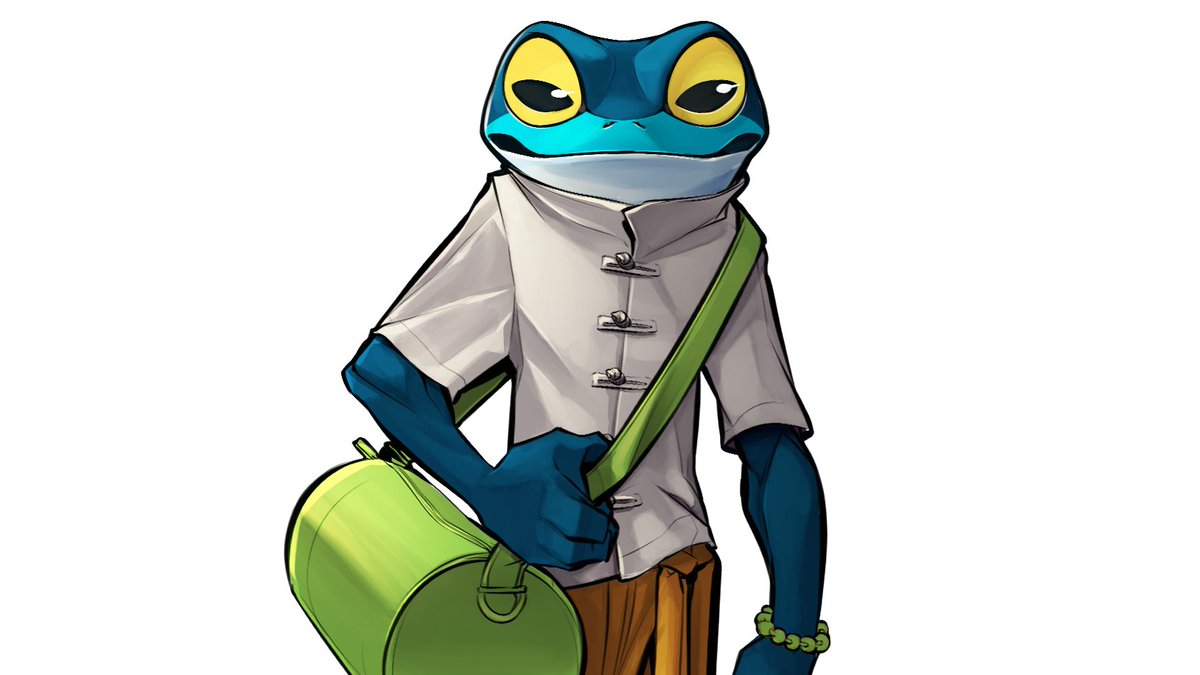 ray_ohare's tweet image. NOT A JOKE! I&apos;m so excited I can finally announce that I voice Ranno from #RivalsOfAether and #LoversOfAether and can be heard on their Rivals Direct 3 broadcast! Huge thanks to @danfornace @Etalus and the @RivalsOfAether crew! Art by @elranno