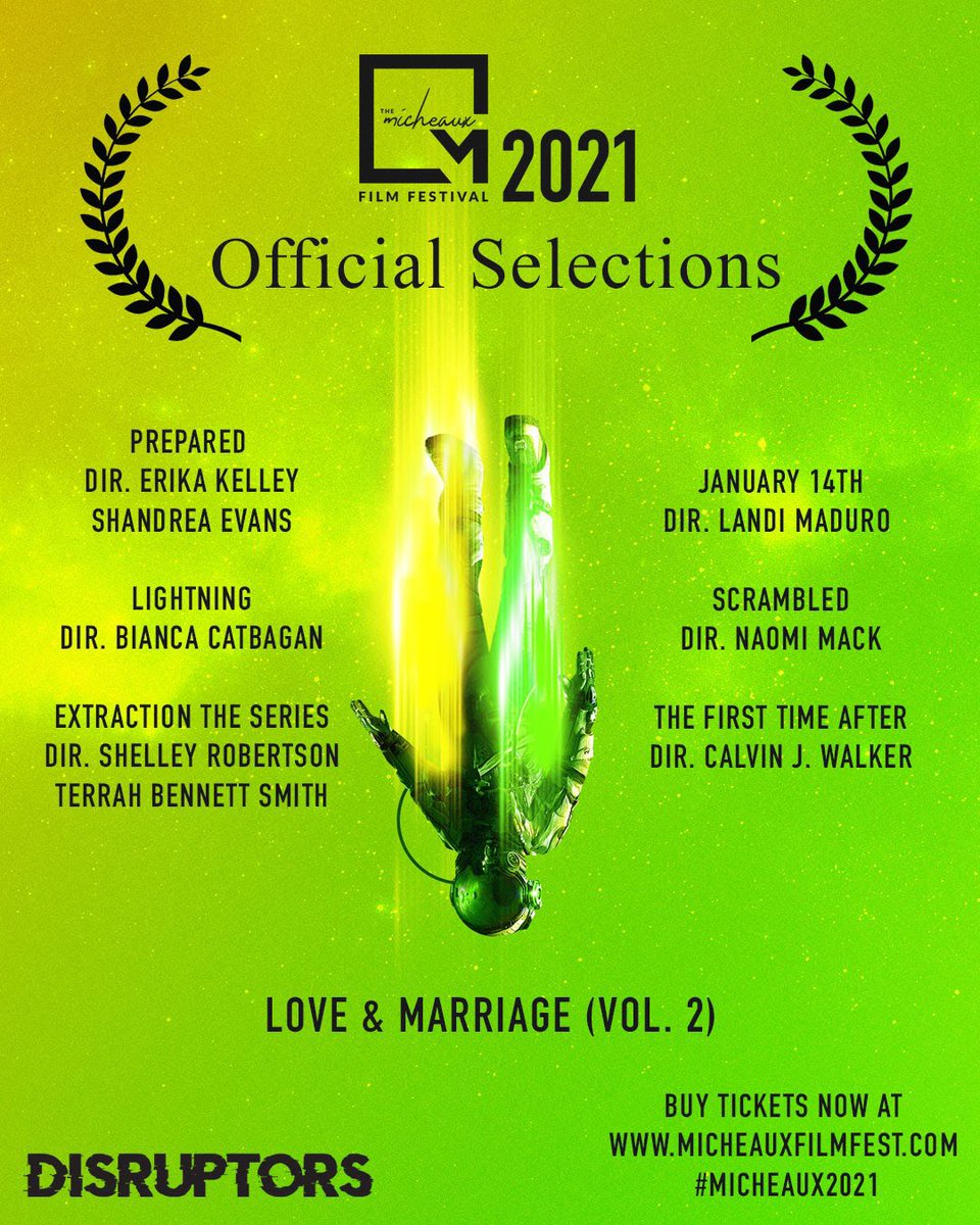 We are so pleased to announce our next four screening blocks for #Micheaux2021 film festival happening April 26th - May 2nd. To purchase tickets check out the link in our bio! 🎟

#officialselections #dontyaknowthatyourtoxic
#findingyourpath #loveandmarriage #micheauxfilmfest