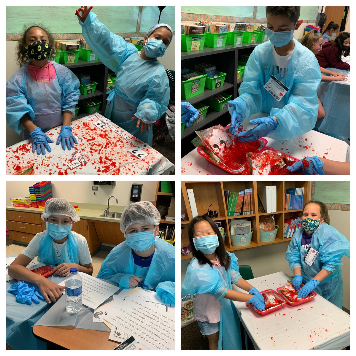 These surgeons are hard at work analyzing sentences, looking for comma cures, completing a revising rescue, looking for parasites in paragraphs, and so much more! <a href="/CaprockES/">Caprock Elementary</a> <a href="/glassen17/">Gennel Lassen</a>