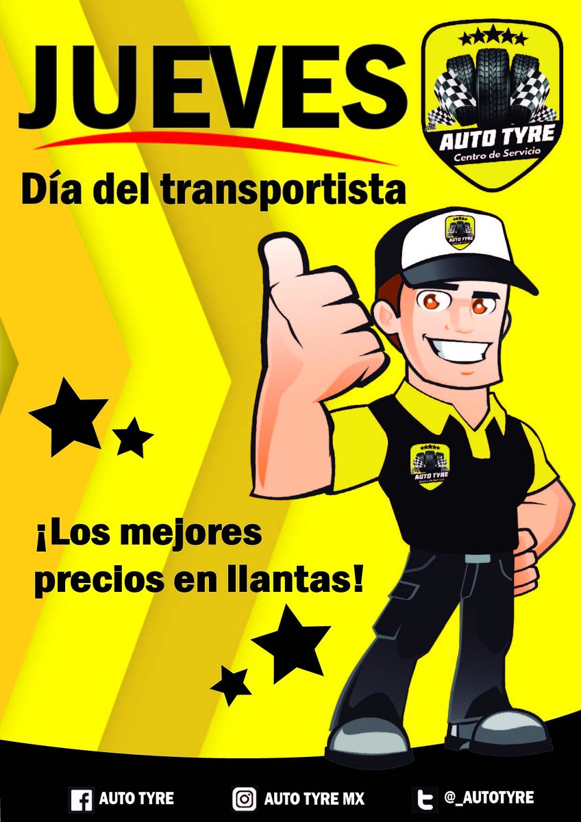 _AUTOTYRE's tweet photo. #JUEVES #DÍADELTRANSPORTISTA #AUTOTYRE https://t.co/qOufTGlqej
