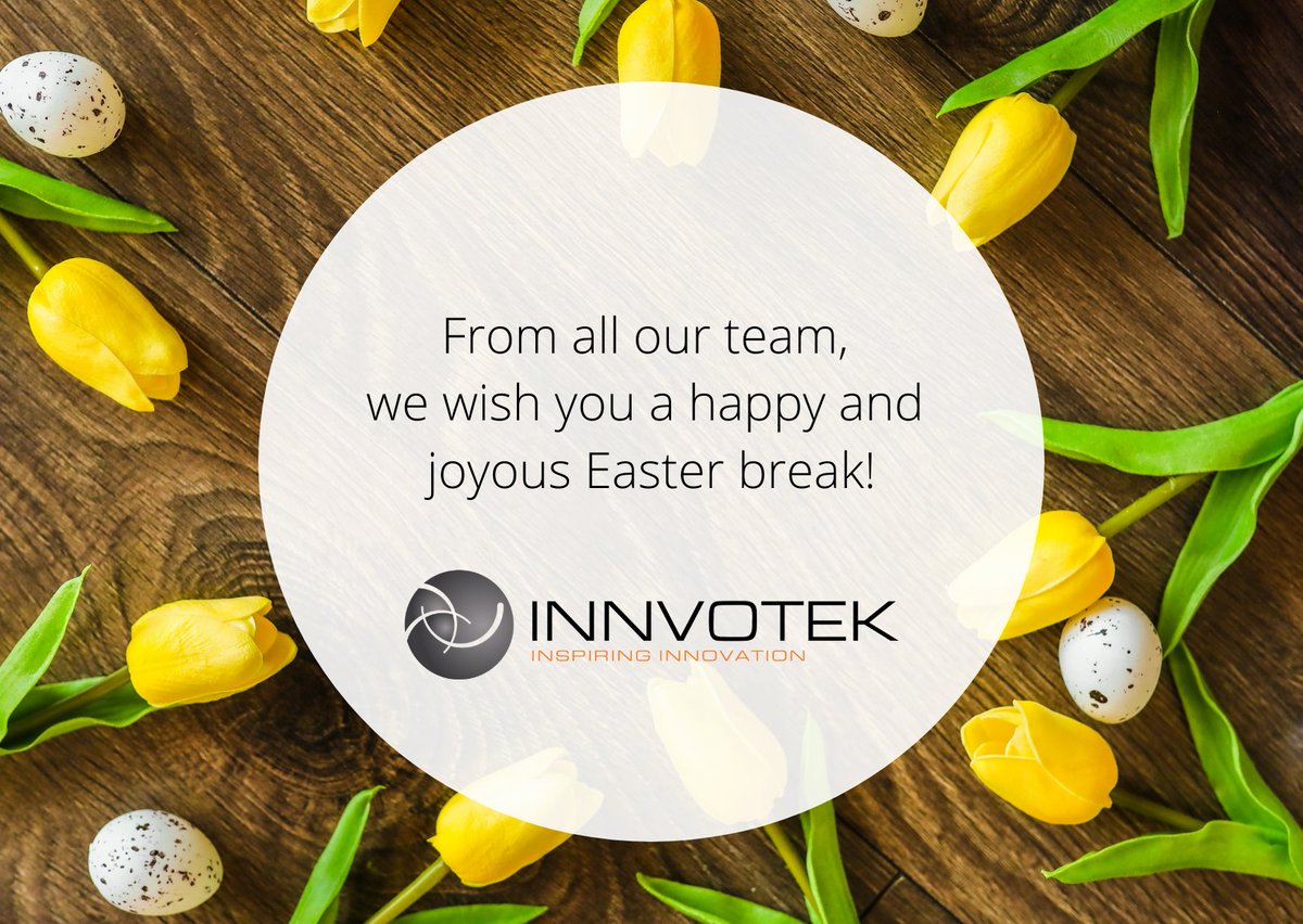 Innvotek's tweet photo. Happy Easter break to all 🌼

#innovation #spring #Easter2021 https://t.co/2ZjLUFVz8k