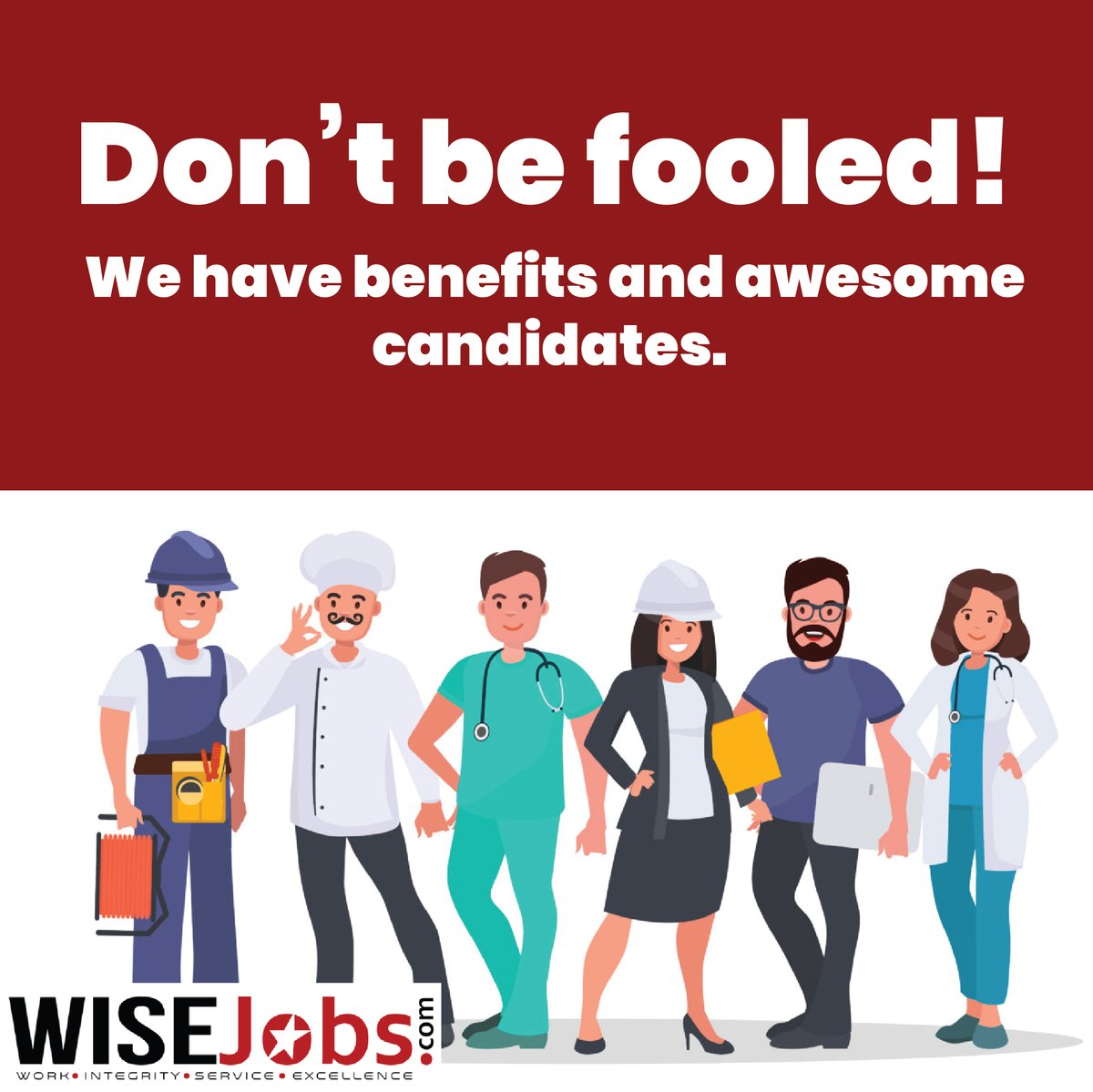 WISEJobs1's tweet photo. We are hiring!! Call us to make an in person, phone or via zoom interview.
📞956.516.7227
Or Send us your Resume to: Staffing@wisejobs.com https://t.co/eazCG4NoGF