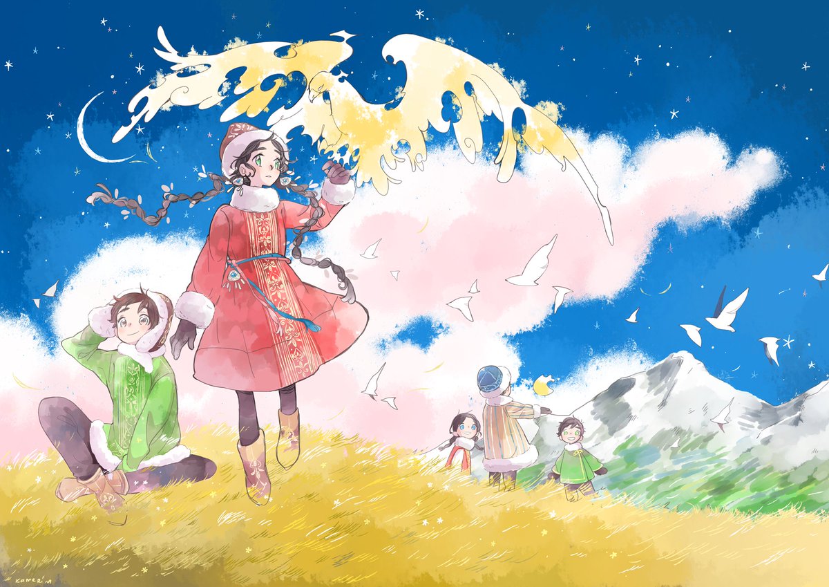 kamerimuu's tweet photo. Children of the Great Steppe 🌾✨
#AvatarEurasiaZine https://t.co/LrfNZutMoY