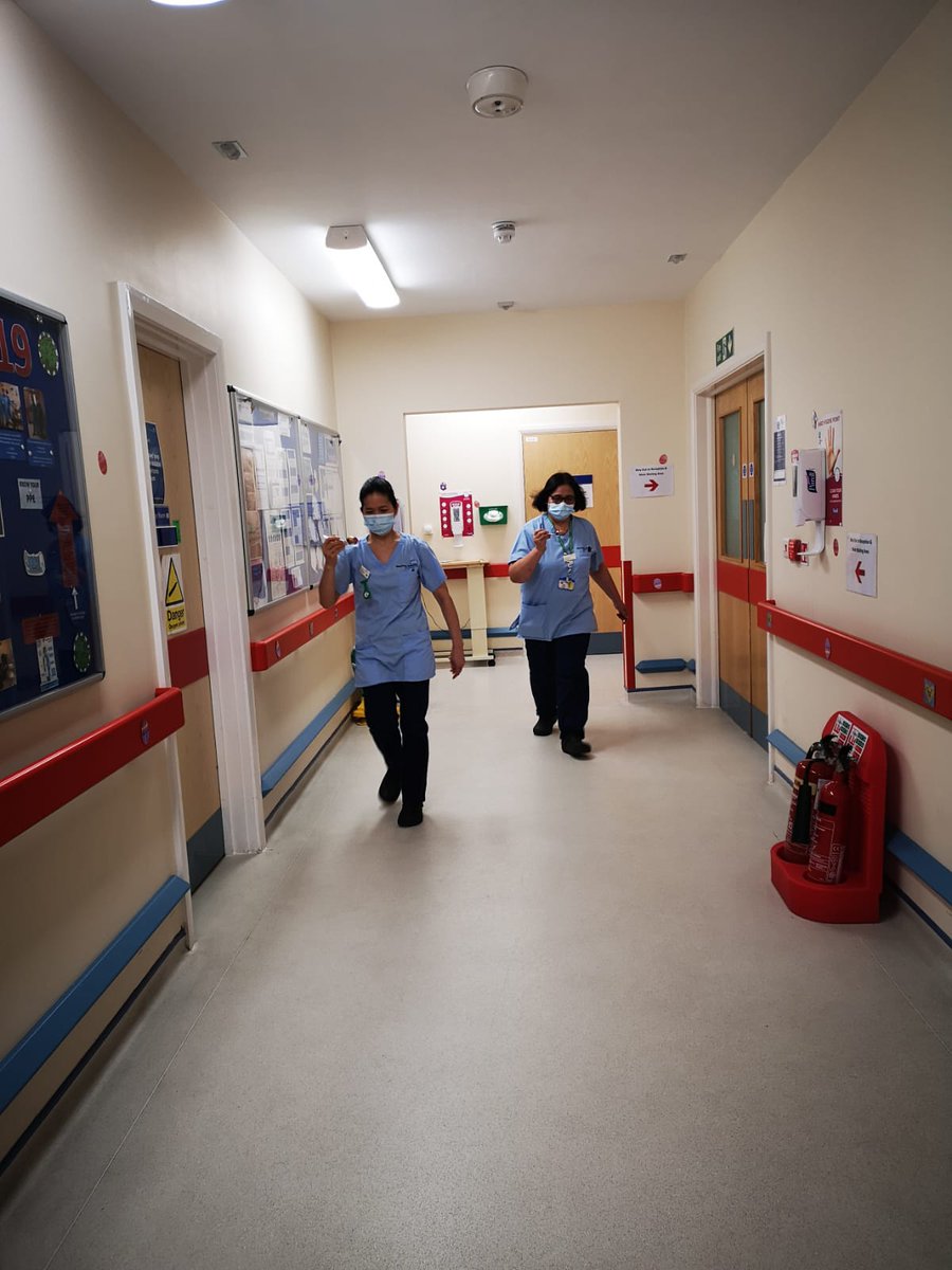 Trafford_Endo's tweet photo. We kickstarted our weekend with some Easter fun before patient activity today! 🐣 The team took part in an egg and spoon race and got to keep their chocolate egg! 🍫 @TeamGIMS_MRI @Lisa_Johnson70 @HollySpyrou @rachel_hassey @TraffordHosp @NagraMandy @MFTnhs 🐰 https://t.co/iPYbcWqbY9