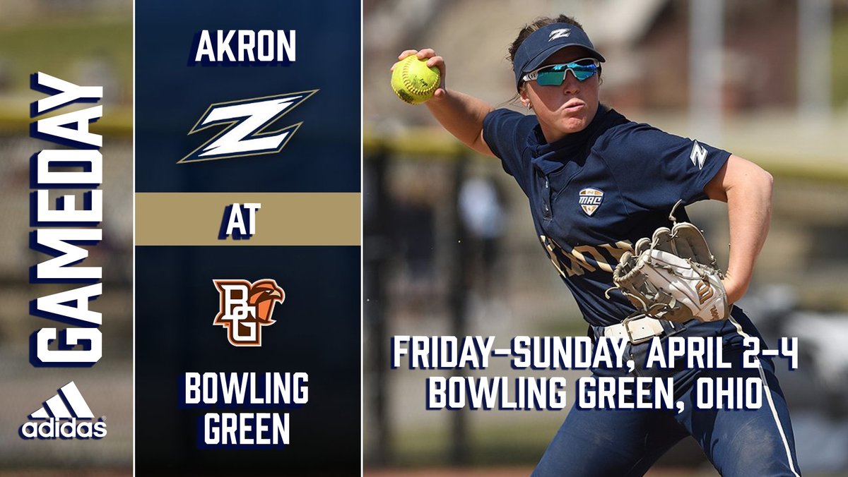 <a href="/ZipsSB/">Akron Zips Softball</a> Resumes <a href="/MACSports/">MACtion</a> Play at <a href="/BGSUSoftball/">BGSU Softball</a> 

⏰ Fri.-Sun. - Bowling Green
🥎 Meserve Field | Bowling Green, Ohio
📺 Live Stream (Sat. GM1): bit.ly/39vw1KU (Sat. GM2): bit.ly/3u7THNg 
💻 Live Stats: bit.ly/3ufj008

bit.ly/3ds2liR