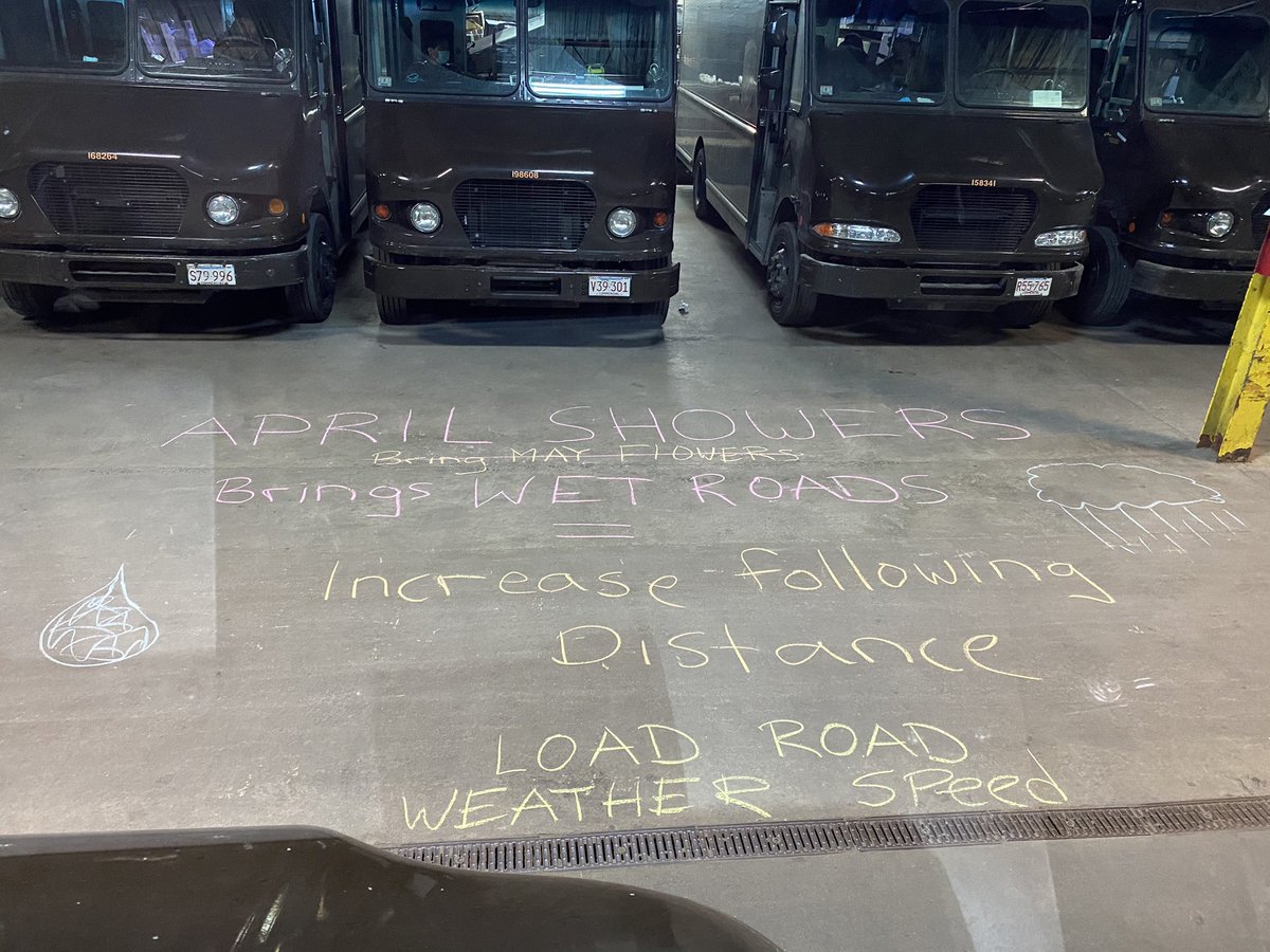 UPSbeyondBoston's tweet photo. Happy April everyone! This week in Boston, we have South Boston facility showing us the benefits of a loadstand, a message about April weather and its affects on driving, and a mentoring session on delivery to and from delivery. #AprilRoadMap #2021SafetyStrategy https://t.co/U0rf8MbXz6