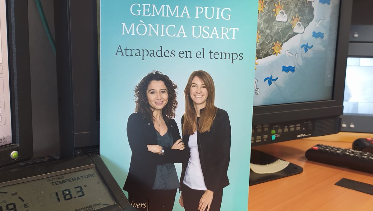 mauri_francesc's tweet photo. 📚 Les dues dones del temps més famoses del país, @gemmapuigf @Monica_Usart , són autores del llibre @AtrapadesTemps . Un llibre que mostra i fa visible el paper de la dona en el món de la meteorologia a partir de 15 entrevistes
🔊 https://t.co/vyNF6gU3UV https://t.co/VLRqNNRyqL