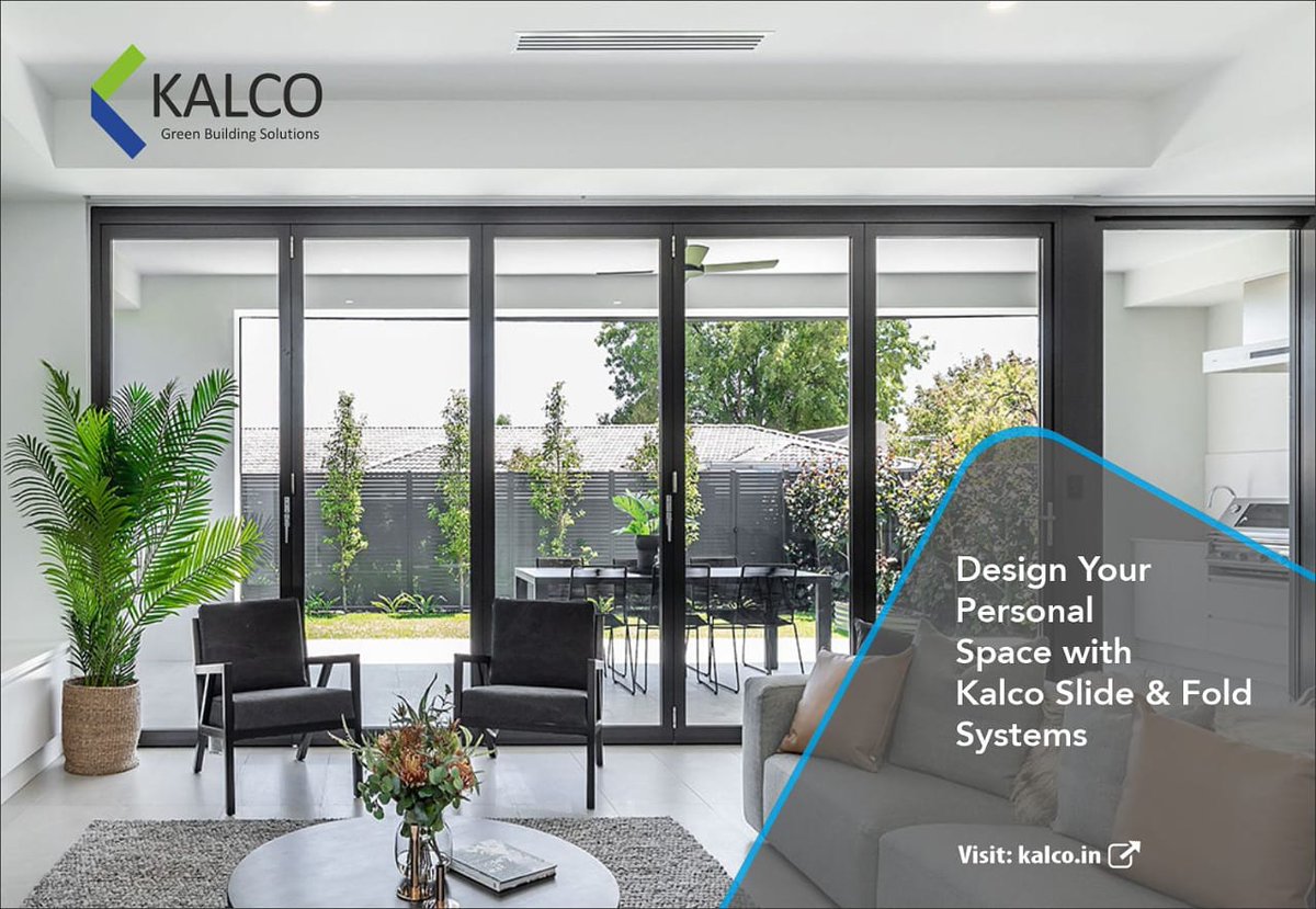 kalcoalusystem's tweet image. Kalco's Slide and Fold doors are an excellent product to consider in your home. 
For Kalco Slide and Fold Systems, visit: kalcoindia.com/kalco-products…

#kalco #slideandfold #aluminiumwindows #doors #kalcoproducts