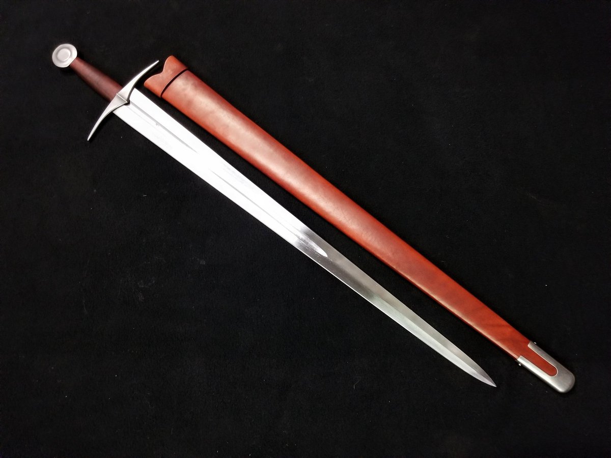 WeSellSwords's tweet photo. Back in stock: the awesome Type XIV Single Handed Arming Sword!
The sharpened blade is great for soft target cutting practice!
Get this in store open until 4 pm today, or shop online at: https://t.co/a2C09b6rhD
#sword #armingsword #typeXIV #medieval #yyc #calgary #shoplocalyyc https://t.co/upXZz7Kv6T