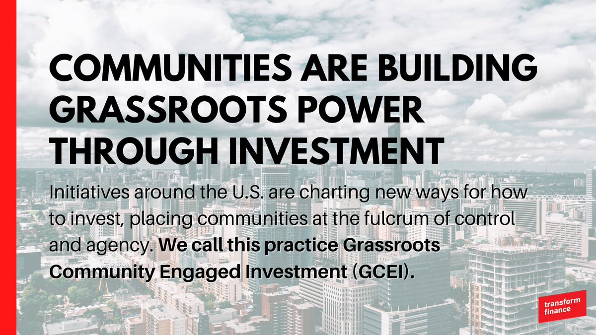 TransformFin's tweet photo. NEW REPORT - Grassroots Community Engaged Investment: Redistributing power over investment processes as the key to fostering equitable outcomes
https://t.co/4XOBHY6FAL https://t.co/91QHpBTDwS