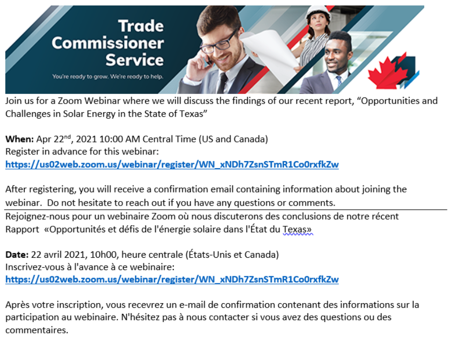 BofillMaria's tweet photo. Are you a #canadianbusiness interested in #solarenergy in Texas? https://t.co/EumDahdEfs