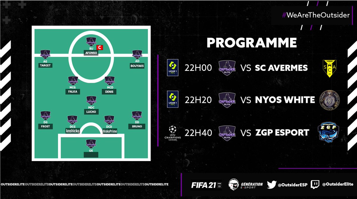 Programme et composition de ce soir, on joue la qualif en LDC! 💪🏼