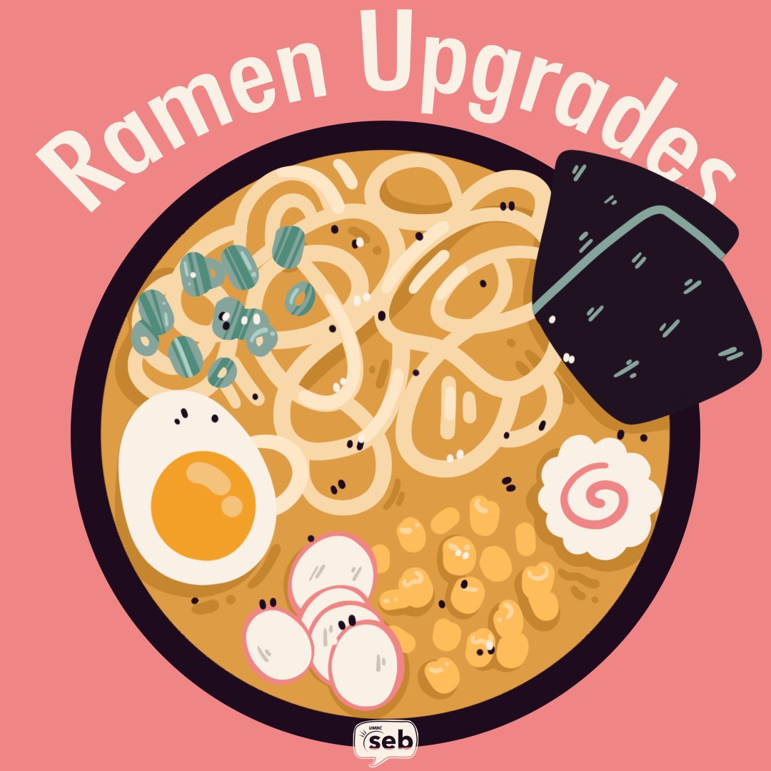 umbcseb's tweet photo. Make sure to check out some easy and convenient upgrades you can make to your ramen!

Take your ramen to the next level! 🍜 https://t.co/GwCK2eHrJH