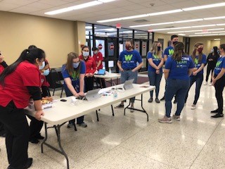 LewisUniversity's tweet photo. Thanks to ALL who volunteered to help 600 people get a  #CovidVaccine on 3/27  at #LewisU! 
The @WillCoHealth
Special Needs Vaccine Clinic was a community collaboration, including our Nursing and Occupational Therapy students and faculty.

Read more at https://t.co/nJw5tG6kBx https://t.co/osTyD7NbdJ
