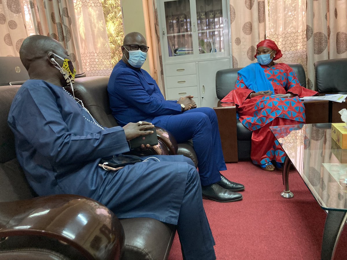 Insightful meetings today in Banjul, with The Gambia’s Minister of Agric, Hon. Mrs. Amie Fabureh; and Minister of Environment, Climate Change &amp; Natural Resources, Hon. Lamin Dibba. We listened &amp; shared thoughts on deploying holistic approaches to #DRM in the country. <a href="/icdiong/">Ibrahima Cheikh Diong</a>