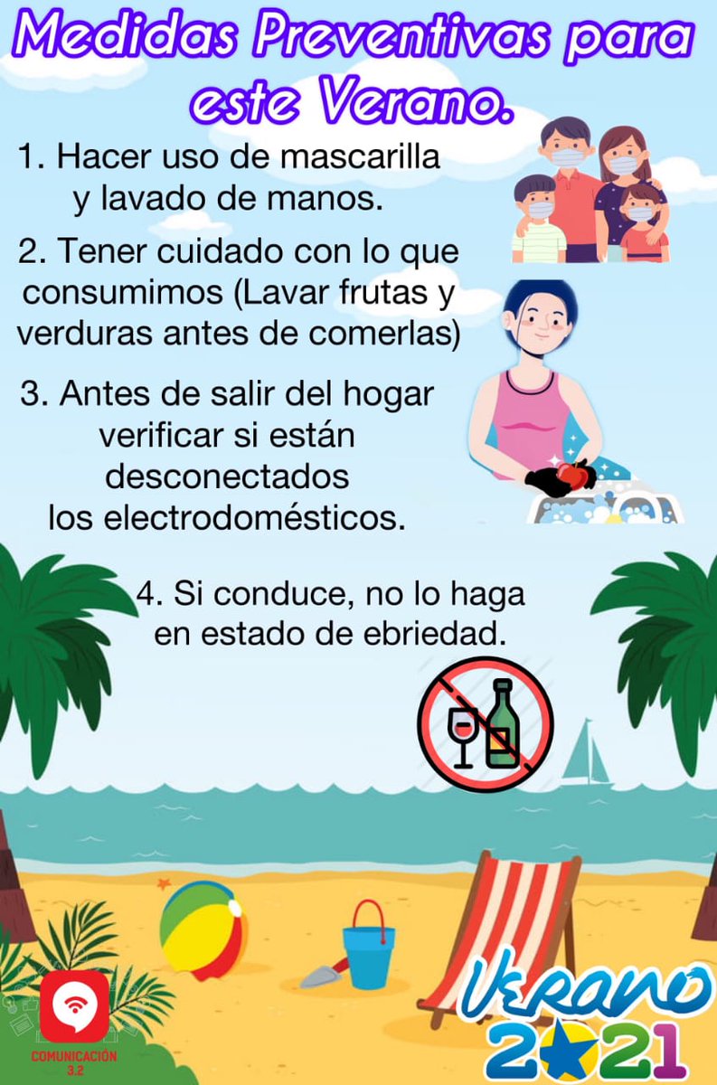 Disfrutemos de un #VeranoSeguro2021, acatando las siguientes recomendaciones
#Nicaragua
#RedFSLN