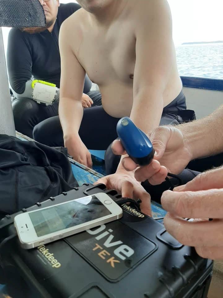 TheScubaNews's tweet photo. Using the #ODive by @AzothSystems #Doppler Unit for #Decompression Research with @TekdeepAsia - https://t.co/E6Ozrjv9eC https://t.co/7h9nOyc1E6