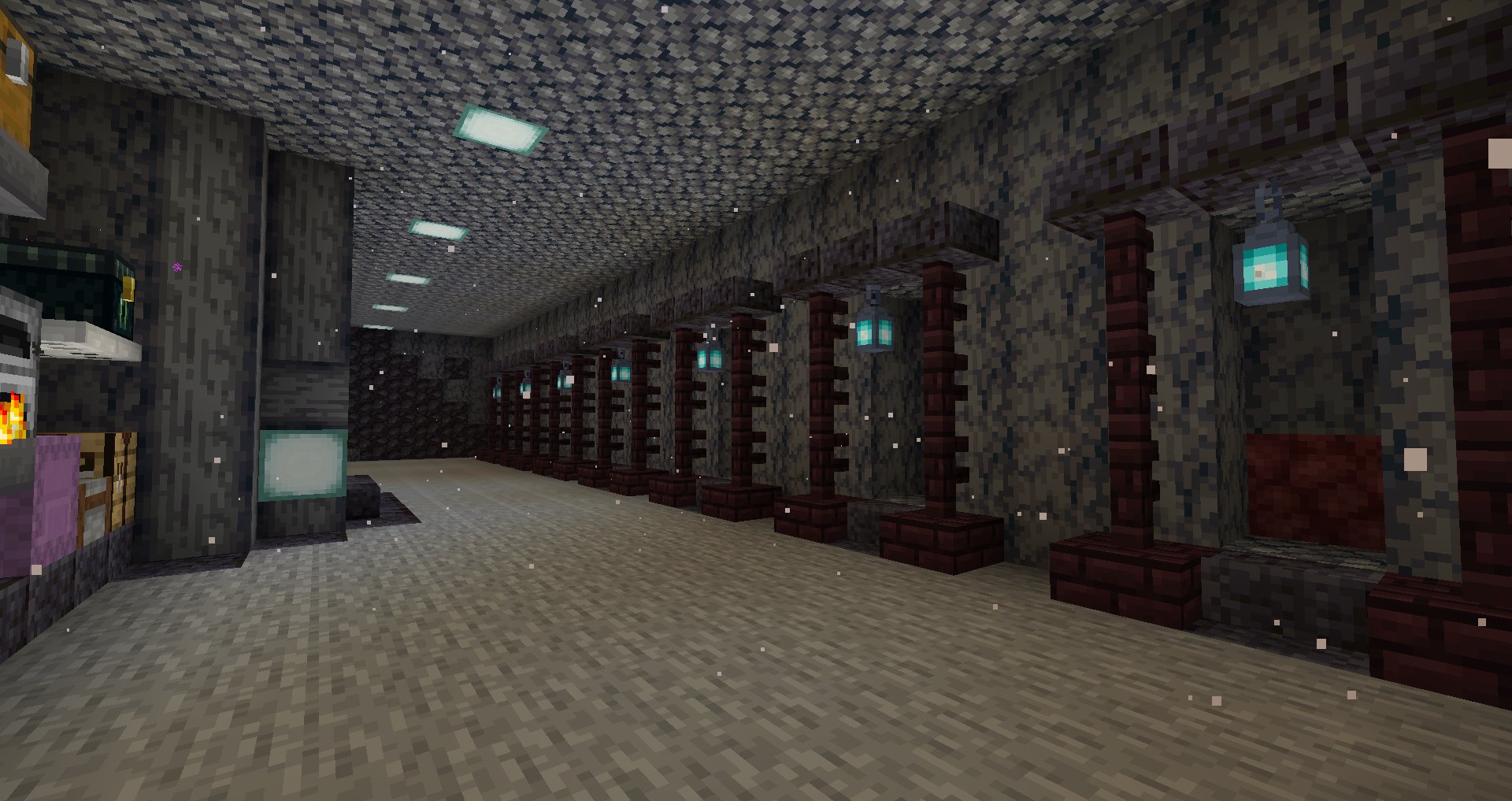 ユリシス ネザーでブランチマイニング場作りました 最近夜すぐ寝ちゃってなかなかマイクラできてなかったけど やっとできた ブラックストーンとネザライトとクオーツ頑張ってゲットする Minecraft マインクラフト ブランチマイニング T Co