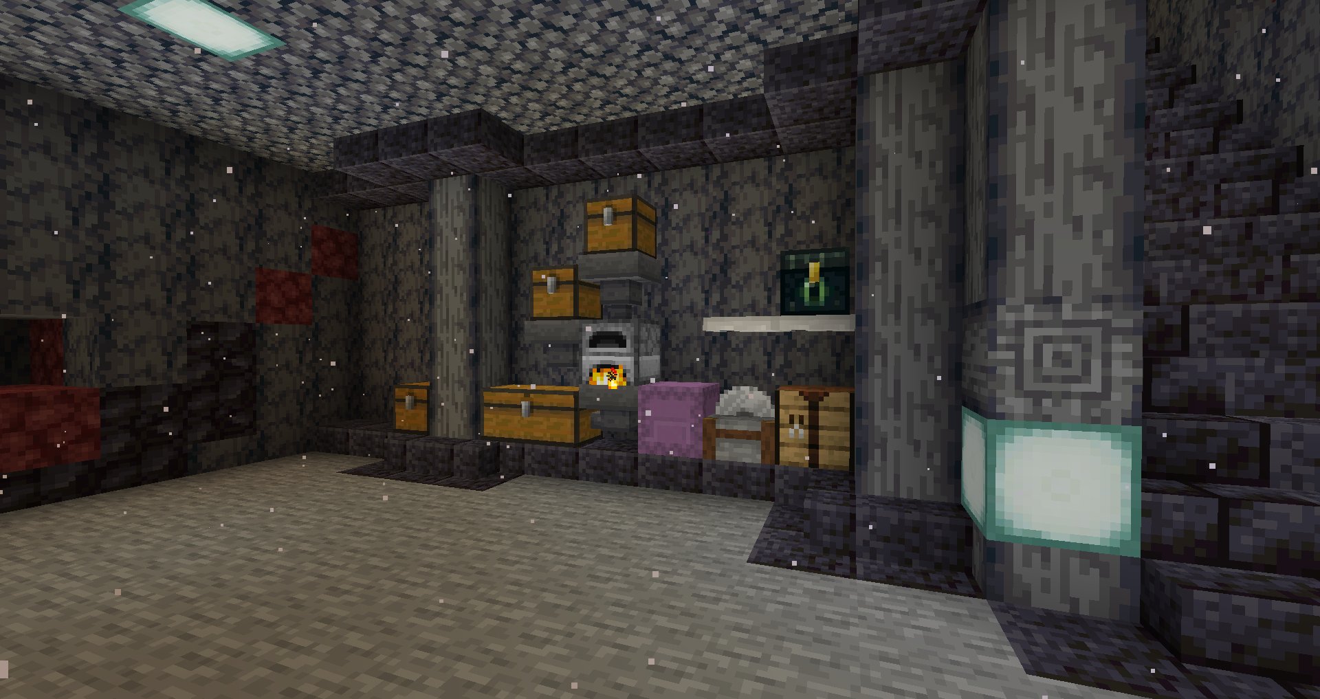 ユリシス A Twitteren ネザーでブランチマイニング場作りました 最近夜すぐ寝ちゃってなかなかマイクラできてなかったけど やっとできた ブラックストーンとネザライトとクオーツ頑張ってゲットする Minecraft マインクラフト ブランチマイニング T Co