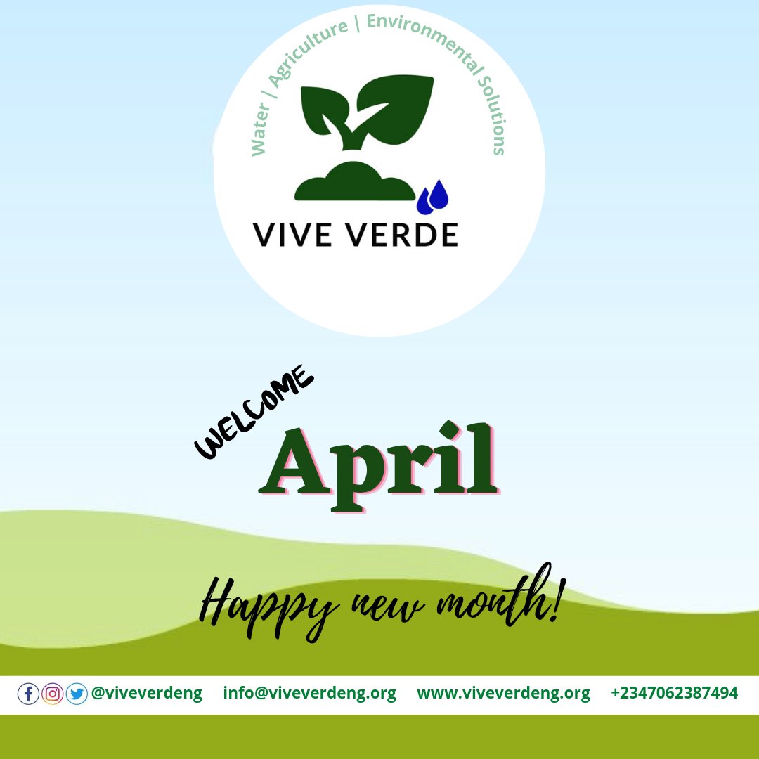 viveverdeNG's tweet photo. Welcome to a blessed and amazing April. Happy New Month! https://t.co/isJPznQ3vZ