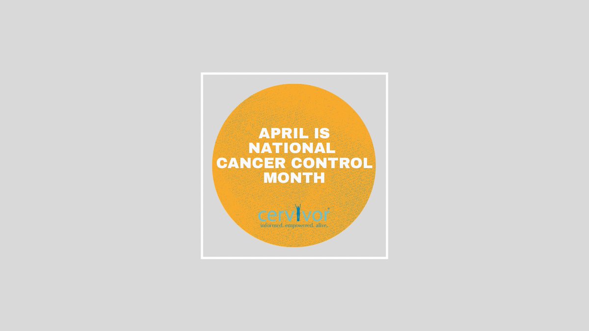 Nearly 1,800,000 Americans will be diagnosed with cancer this year and more than 600,000 will die of these diseases.
#cervivor #cancercontrolmonth