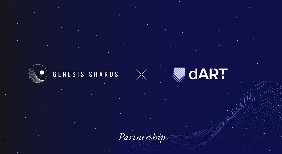 GenShards's tweet photo. We're delighted to announce #GenesisShards 💎 has partnered with @dARTinsurance to provide insurance to #GenTicket #NFTs. ✍️📈

For more detail on the partnership, read our @medium blog post here: https://t.co/iaJd6BYeW4 🗞️ https://t.co/hmcT6F2FPe