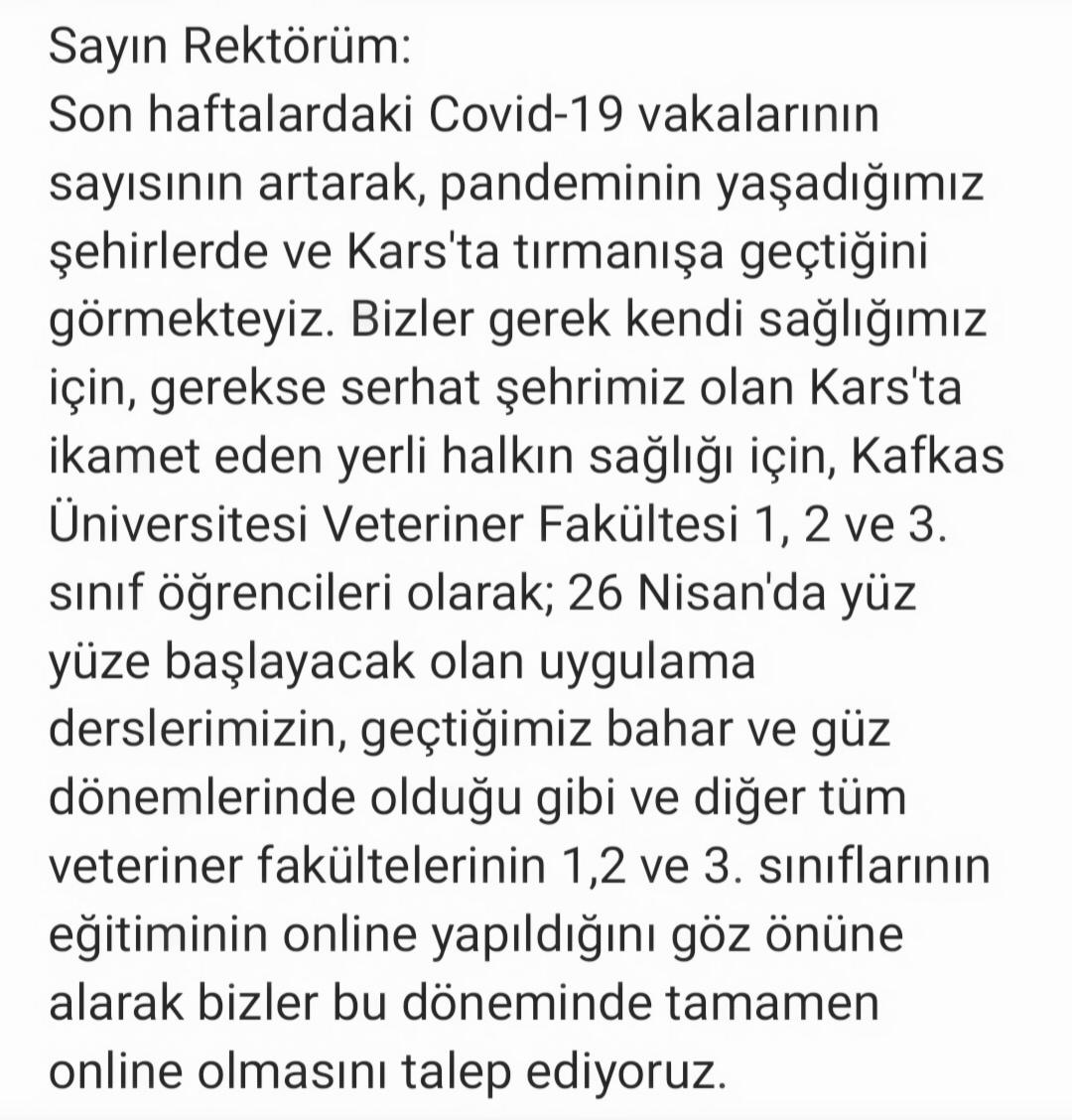 doktorların en mükemmeli yollama bizi karsa bi destek verr plss #kafkasvetacılmasin  
<a href="/askolandin/">Larin</a> 
<a href="/dr_erolaydin/">Erol Aydın (Prof.Dr.,DVM)</a>
<a href="/KapuHusnu/">Hüsnü KAPU</a>
<a href="/kafkasedutr/">Kafkas Üniversitesi</a>