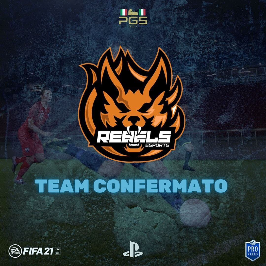 🗣| I Rebels eSports sono felici di annunciare la partecipazione al campionato dei <a href="/PGS_ITALY/">PGS ITALY</a> 🇮🇹
🟠⚫
#goRebels #forzaRebels 

<a href="/pctransfermarkt/">🇮🇹 PRO CLUBS TRANSFERMARKT🔍</a> 
@OffSidePage_ 
<a href="/ILOVEPROCLUB1/">ILOVEPROCLUB1</a> 
<a href="/MyProCard/">MyProCard</a> 
<a href="/RTAllProClub/">RETWEET ALL PROCLUB</a> 
<a href="/NewsProclub/">News Proclub</a> 
@rumors_pro 
<a href="/HouseOfProClub/">H𝕠𝕦𝕤𝕖 𝕆𝕗 P𝕣𝕠C𝕝𝕦𝕓</a>