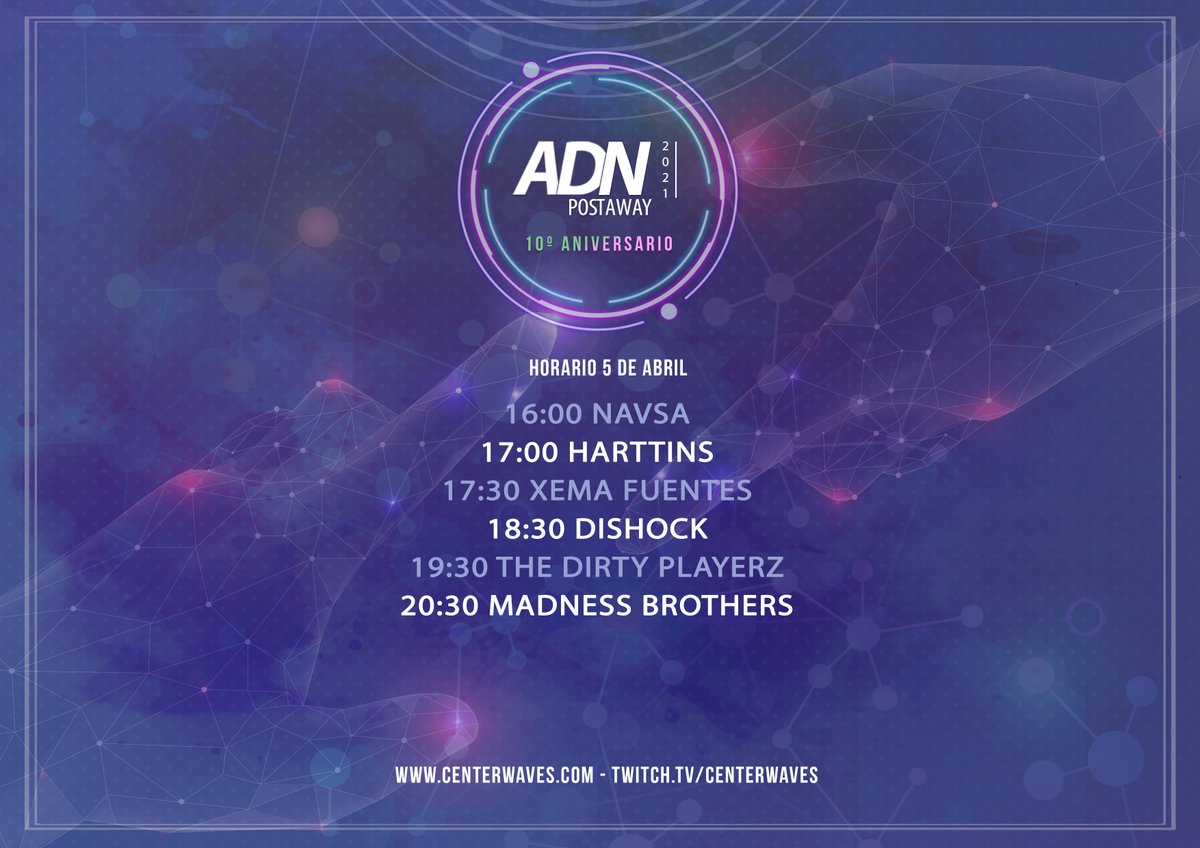 CenterWaves's tweet photo. ⚡️ HORARIOS ⏰ https://t.co/01nukPCLU7