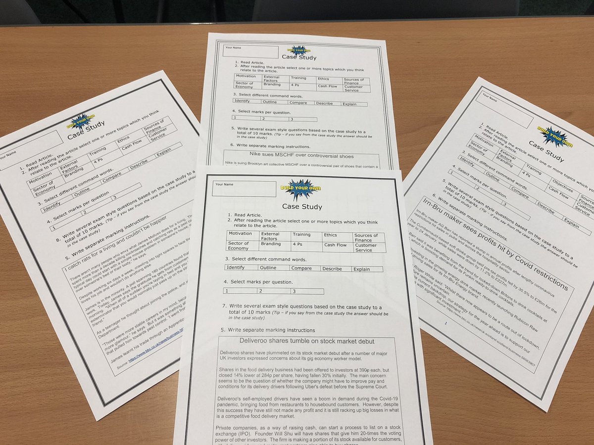 MrsC_BusEd10's tweet image. Last session with N5BM before the hols and focus was command words. Final task was using what they had learnt to build their own cases study.  Went better than I had hoped. #N5BusMan #Revision