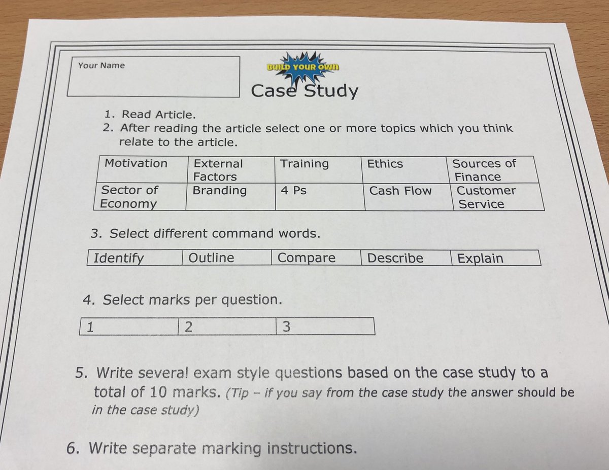 MrsC_BusEd10's tweet image. Last session with N5BM before the hols and focus was command words. Final task was using what they had learnt to build their own cases study.  Went better than I had hoped. #N5BusMan #Revision