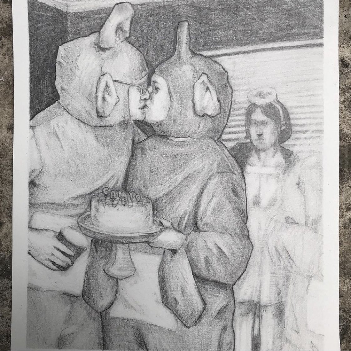 Chris Coward Cane Yo Party Another One From Last Year Pencil On Paper Caneyo Artistontwittter Drawing Cursed Teletubbies T Co Xfkzkt42pu