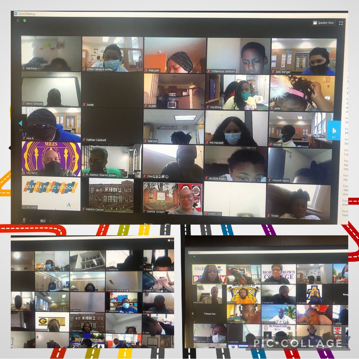 APSFLSTRONG's tweet photo. Our Tiger Scholars participating in a virtual college summit...#College and #CareerWeek, #Prepare2Win, #HBCU @apsupdate @DrEmilyAMassey @DrLisaHerring https://t.co/WSq7KSYFun