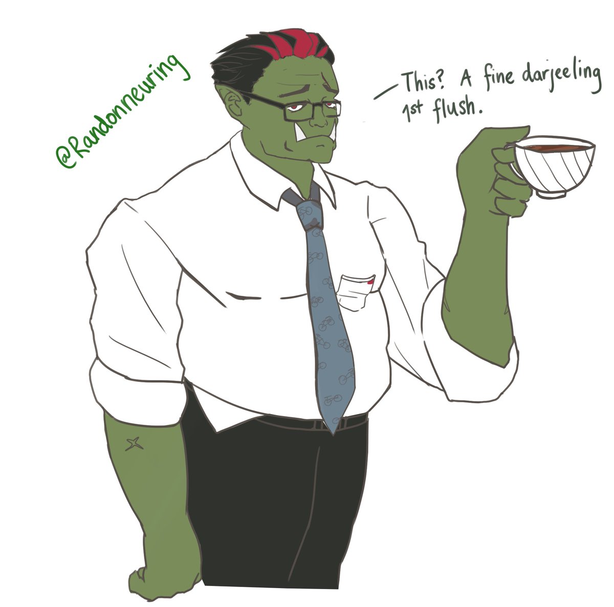 canisgard's tweet photo. 【 LET'S DRAW VTUBERS #4 】
another male vtuber🙌this time, I drew @Randonneuring aka Tea Maestro and became a fan after tuning into his free talk stream and discovering just how much of a tea connoisseur he is (LIKE ME)
if u like tea, give him a squiz!!
#RandonArts #cwnART https://t.co/NQCbXGjzjC