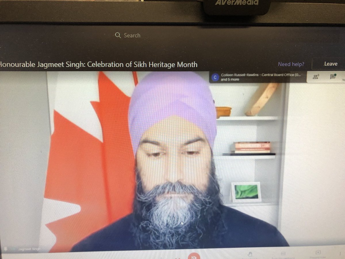 So grateful to <a href="/theJagmeetSingh/">Jagmeet Singh</a> for your time and sharing so much wisdom and kindness with <a href="/HaroldFLoughin/">Harold F. Loughin PS</a> classes for the start of #SikhHeritageMonth. Truly now is the time to remember the oneness of humanity #WithoutFear #WithoutHate <a href="/amtulejaz/">Amtul Ejaz</a> <a href="/PeelSchools/">Peel District School Board</a>
