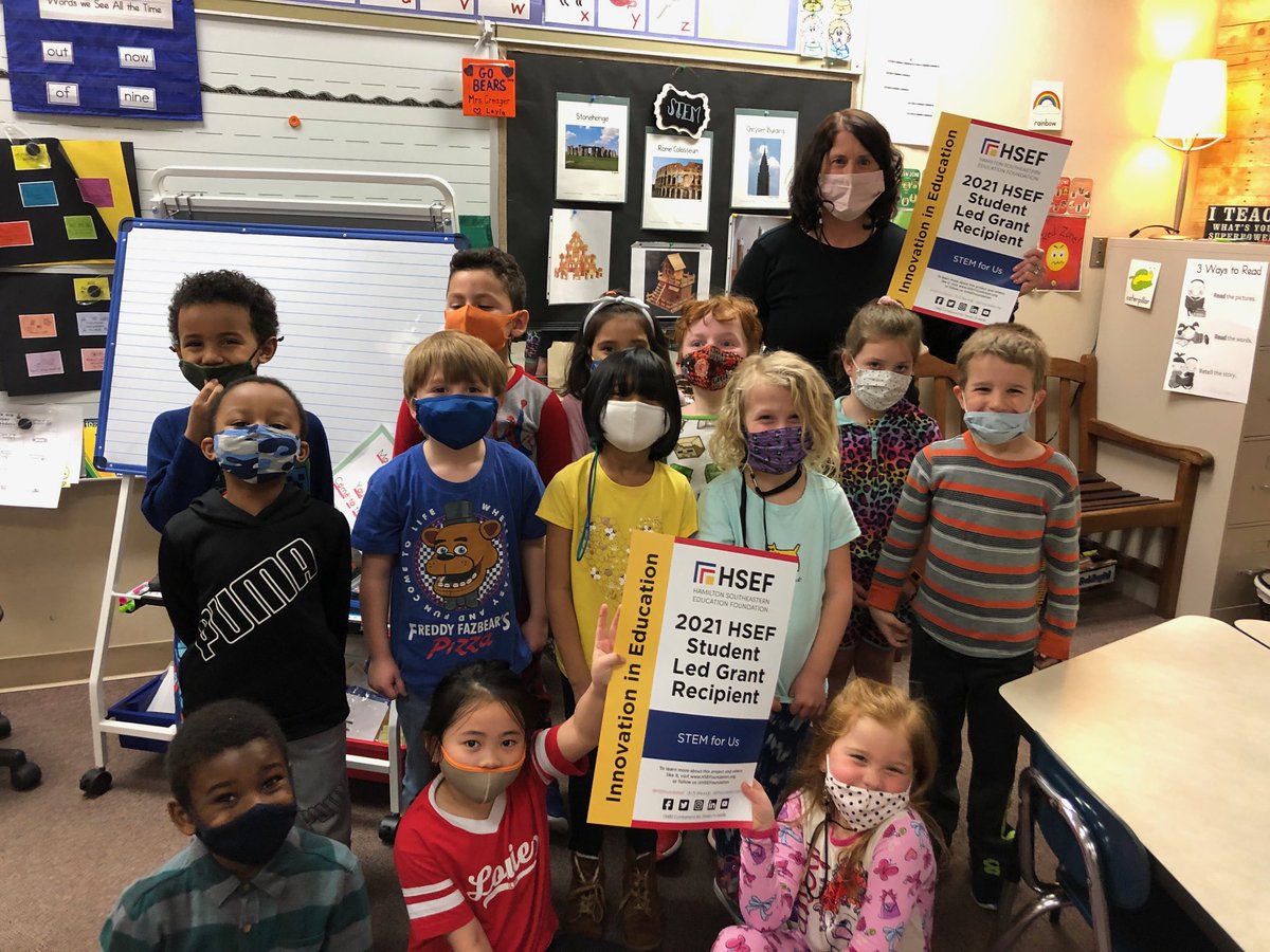 creagersclass's tweet photo. Thank you very much ⁦@hsefoundation⁩ for our Stem for Us Grant! We are so excited to start exploring! ⁦@BSEhseIN⁩ https://t.co/eVs9d9NmZs