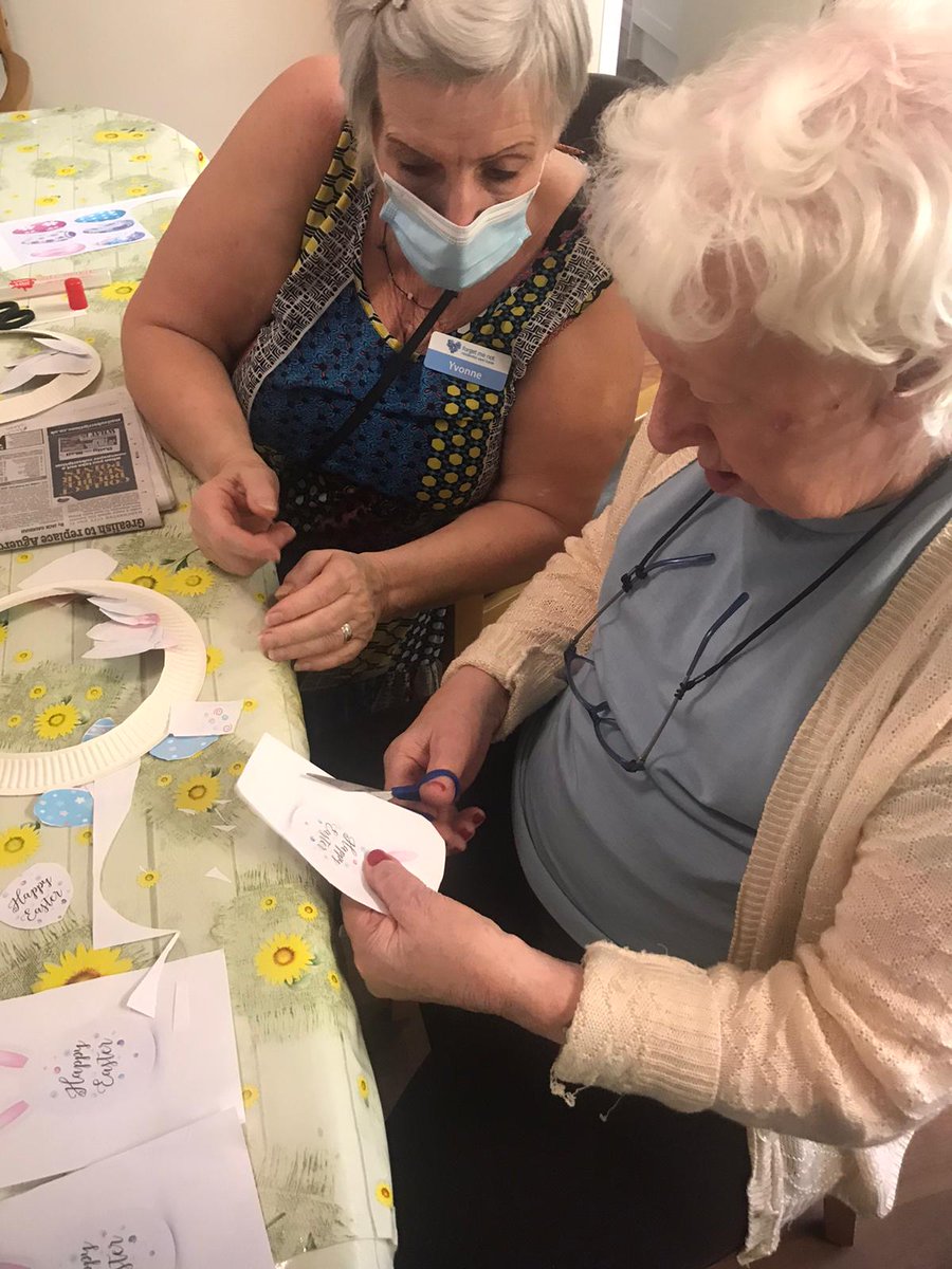 4getMeNotHome's tweet photo. Getting prepared for #Easter2021 together.  #carehomes #carehome https://t.co/6Ouejv5IXc