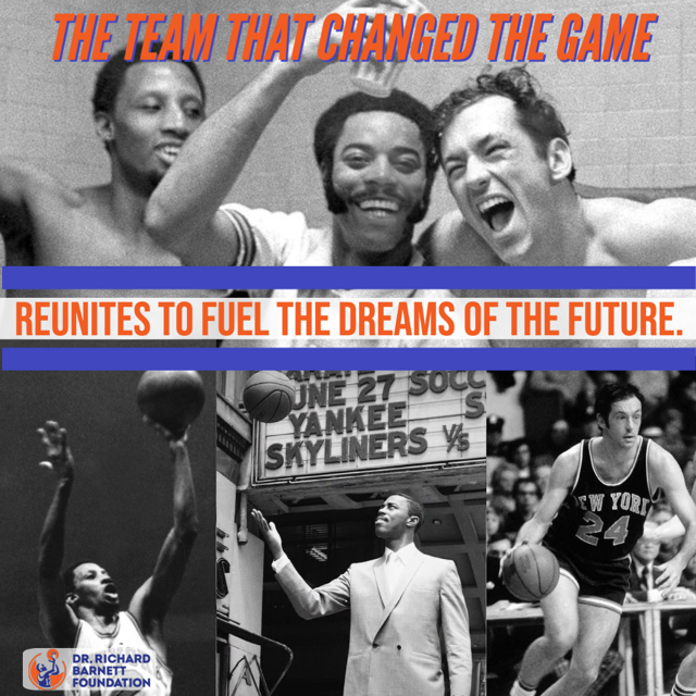 NBAHistory's tweet image. Champions on the court and now in the community together! Follow @DRBFNYorg and support these @NBA @NYKnicks legends in helping our underrepresented youth realize their dreams by supporting their mission at DrBarnettFoundation.org.
