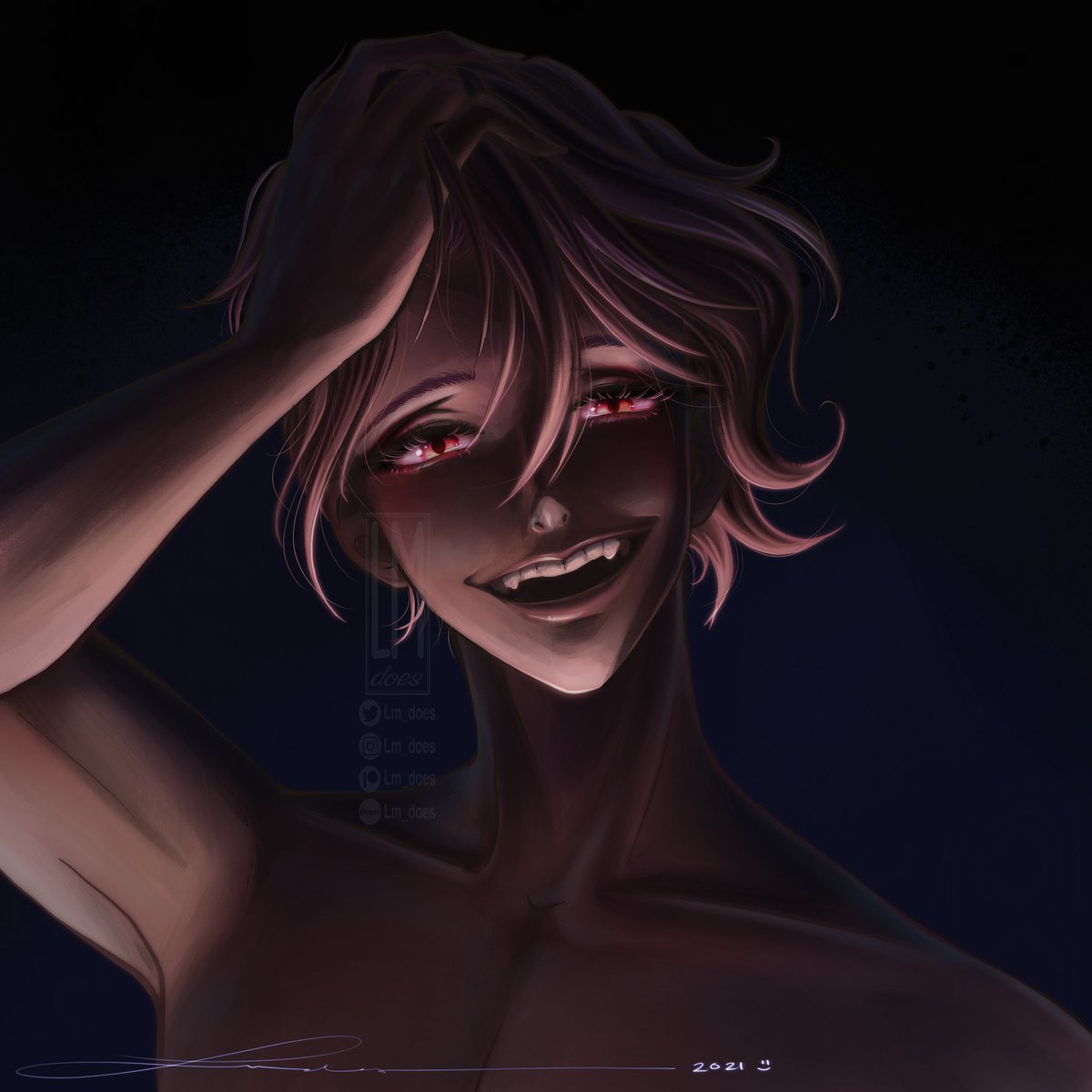 Lm_does's tweet photo. Tried a yandere look, who better to try it on. 🤭 https://t.co/gbhQUvdPjd