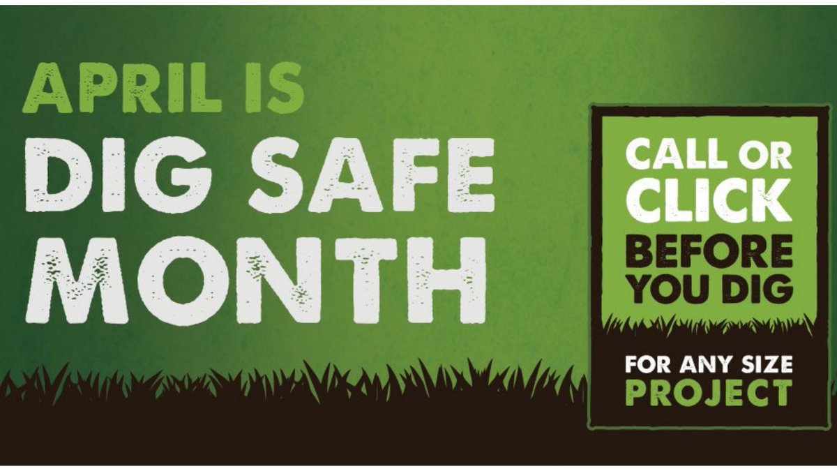 EDA_ONT's tweet image. April is #DIGSafe Month! Planning a construction, landscaping or any other project this spring #CallorClickBeforeYouDig to protect you and your family from any unexpected injury. Contact @DigSafeOntario @ON1Call for more information. #safety