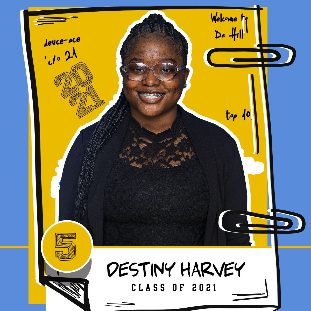 Congrats to the LIVE #5::.DESTINY HARVEY #MaysTop10  #Classof2021 #mayshighschool