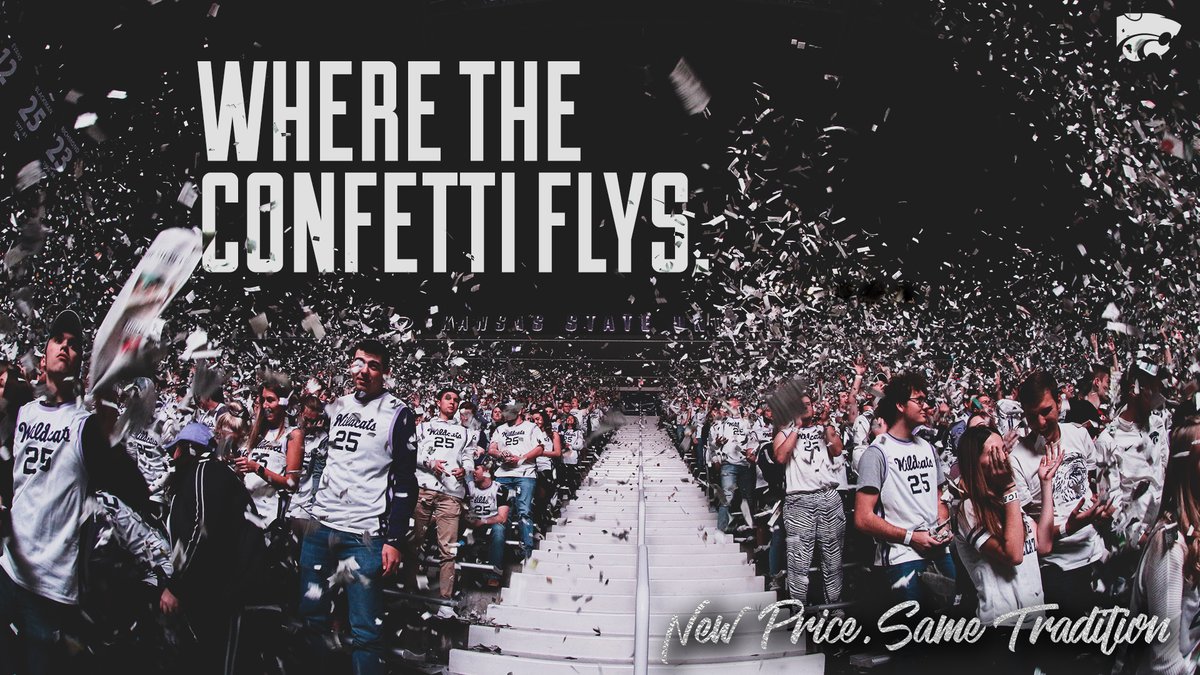 KState_Students's tweet photo. The confetti will fly this year at midcourt 🗞️

The NEW low price of $200 will secure you your seats 🏟️ https://t.co/puoZDYLbJx

RT for a chance at 1 of 5 pairs of grey Nike shorts https://t.co/KBKIjxtwXP