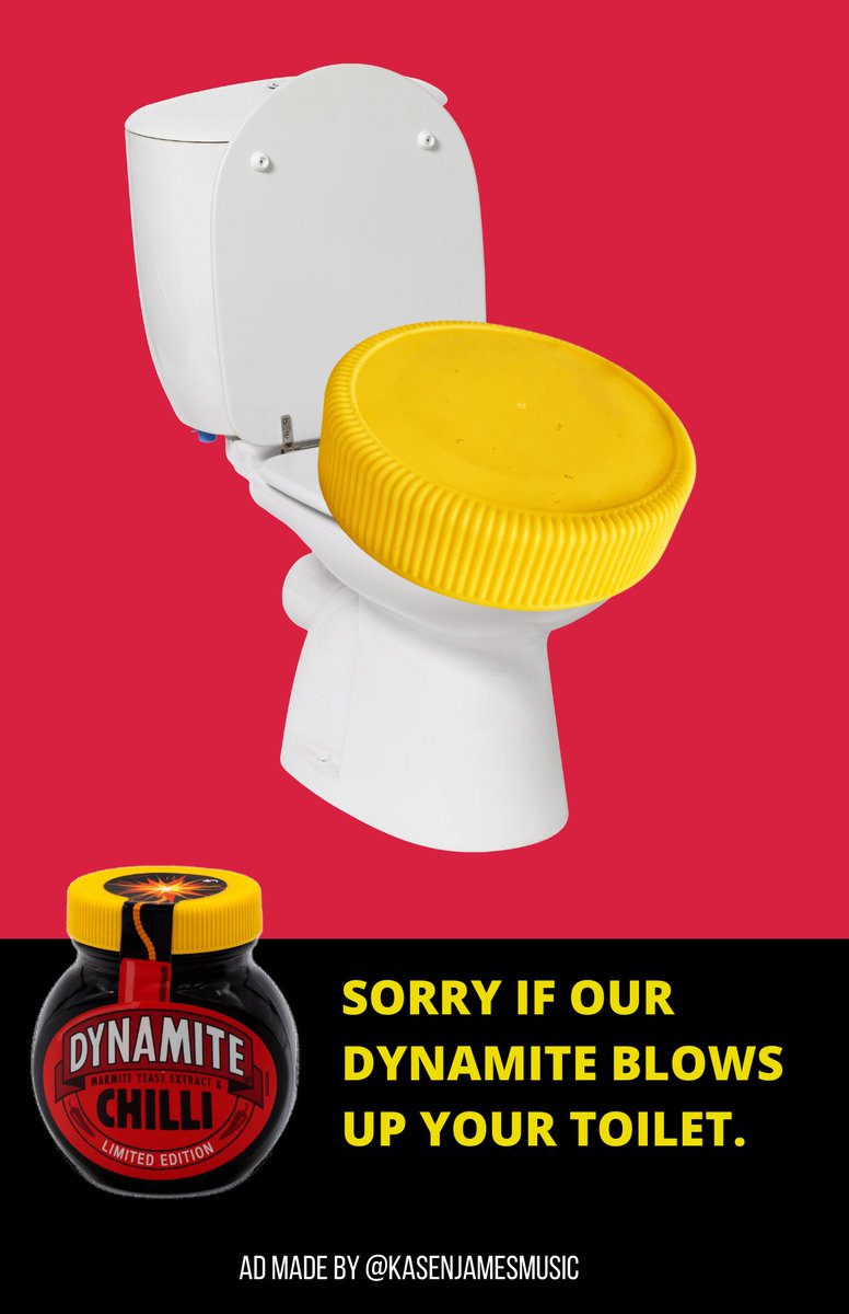kasenjamesmusic's tweet photo. Late entry, but this ad is still the shit @OneMinuteBriefs  @Marmite #MarmiteDynamite #AprilFoolsDay #whereisthelid #putalidonit #copywriting #creative #wordplay #pottymouth #adtwitter #omb #omble #advertising https://t.co/KfyAp499Q1
