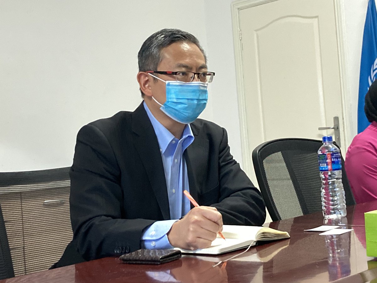 ARCapacity's tweet photo. Thank you @YasuhiroTsumura, Rep &amp; Country Director, @WFP_TheGambia for warmly receiving us in your offices today; &amp; the strong confidence in the ARC mechanism. We’re excited &amp;look forward to pursuing the inclusive #DRM approaches we have identified. @icdiong 
#developmentinsurer https://t.co/ipyclpkGHT