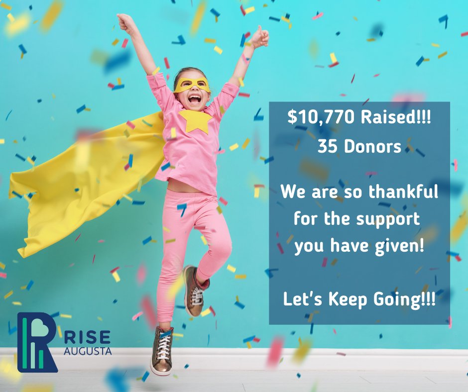 We did it! We have raised over $10,000 between Tech Week 1.0 and 2.0!

Let's keep going strong to the end. Every Gift Counts!

Text "TechWeek" to 44-321 or give online at bit.ly/risetechforkids

#AOAtechweek
<a href="/AUG_MCGGHHS/">MCG GHHS @ Augusta University</a> @mcgghhs @GHHSMCG