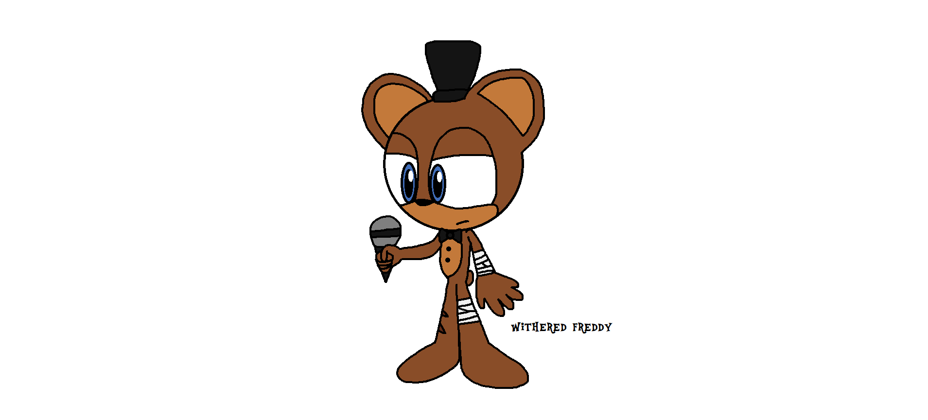 RandomFandom12 on X: For @janette_the, Withered Freddy as a Sonic