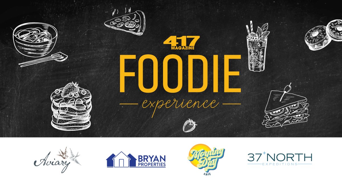 417mag's tweet photo. Looking to satisfy that sweet (or salty!) tooth? Enter 417 Magazineโs Foodie Experience for a chance to win the tastiest prizes from #AviaryCafeSpringfield, #BryanProperties, #MorningDayCafe, and #37NorthExpeditions! ๐ Enter now at https://t.co/yomAaQ0t22 https://t.co/6RtFhbiYTo