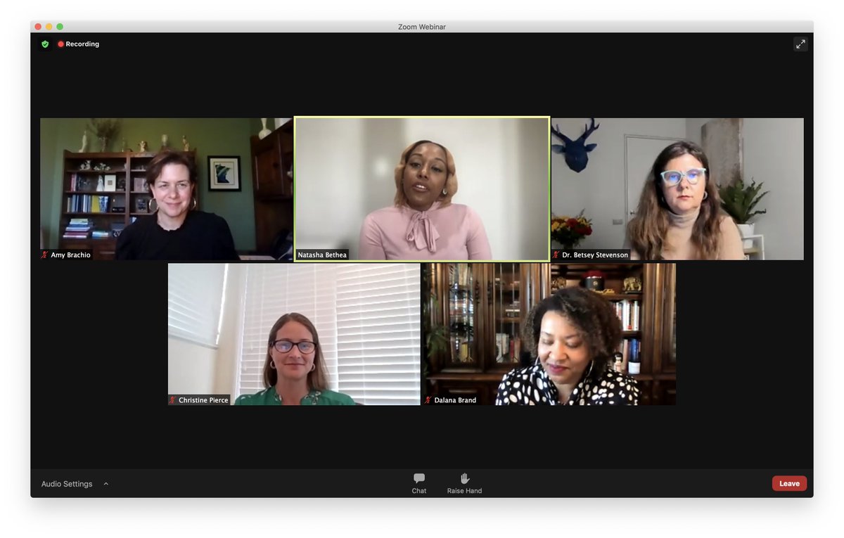 ITI's "Women in the Workplace: Tech's Role in Addressing Gender Disparity" event is getting underway now! <a href="/NatashaRaeSIG/">Natasha Rae Bethea</a> kicks things off by introducing the event and our fantastic panelists.

itic.zoom.us/webinar/regist…