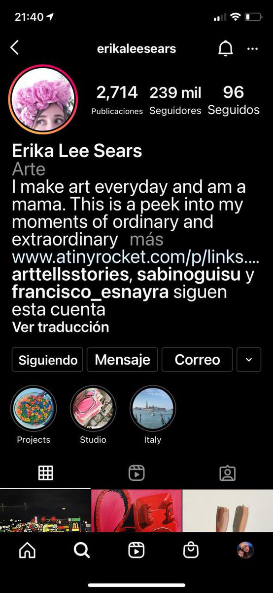 ANDRESGASQUE's tweet photo. Los artistas que tenemos que seguir según Mimí Cervera: https://t.co/z83r7bfMYX