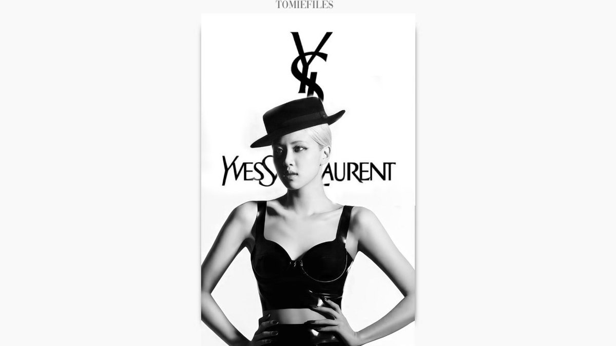 Tomiefiles's tweet photo. ㅡLadys and Gentleman Ysl global ambassador, #ROSE 

#AprilFoolsDay https://t.co/eiRF3pgyei
